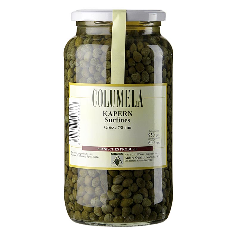 Anfora Quality Products - Kapern "surfines", ø 7-8mm, Columela, 950 g