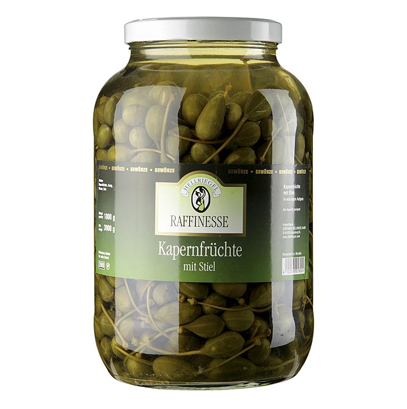 Hellriegel - Kapernfrüchte, groß, mit Stiel, ø 18-21mm, Rafinesse, 3,9 kg