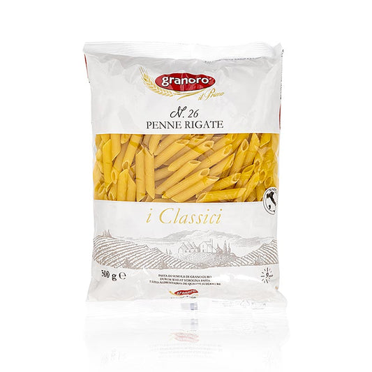 Penne rigate Granoro, scanalate, 7 (5) mm, n. 26, 500 g