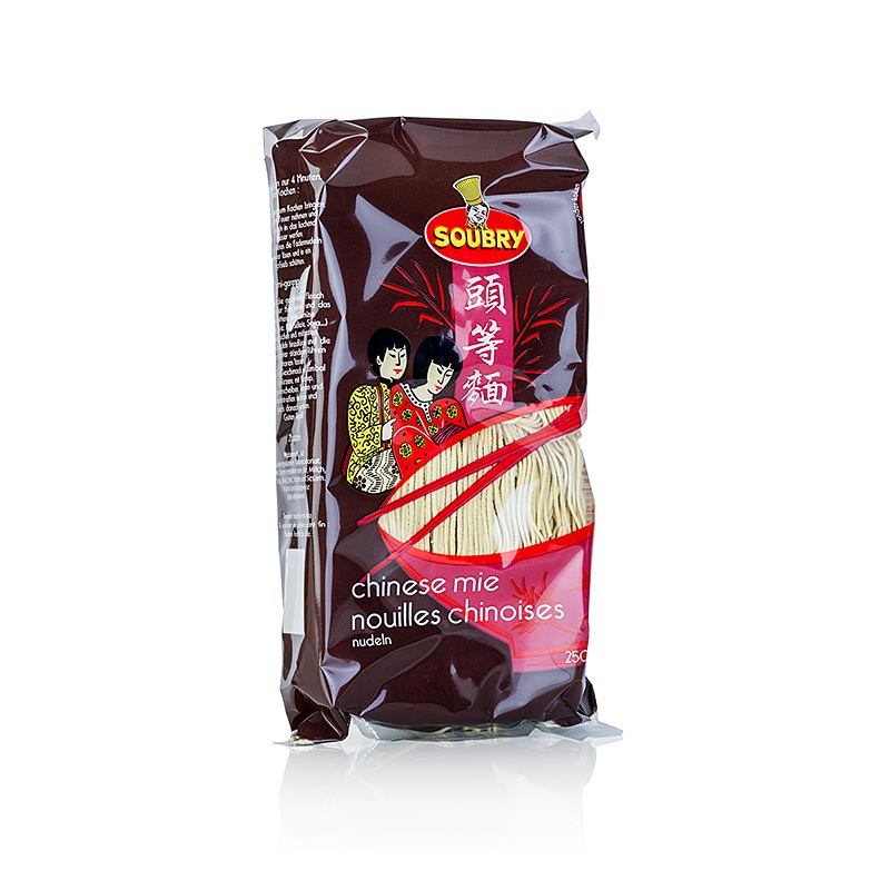 Mie-Nudeln, ohne Ei, von Soubry, 3 kg, 12 x 250g