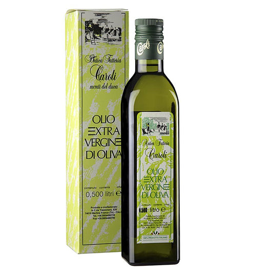 Huile d'olive , Caroli « Antica Fattoria », première pression, 500 ml