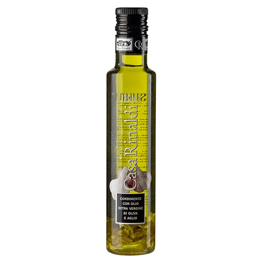Huile d'olive , Casa Rinaldi, aromatisée à l'ail, 250 ml