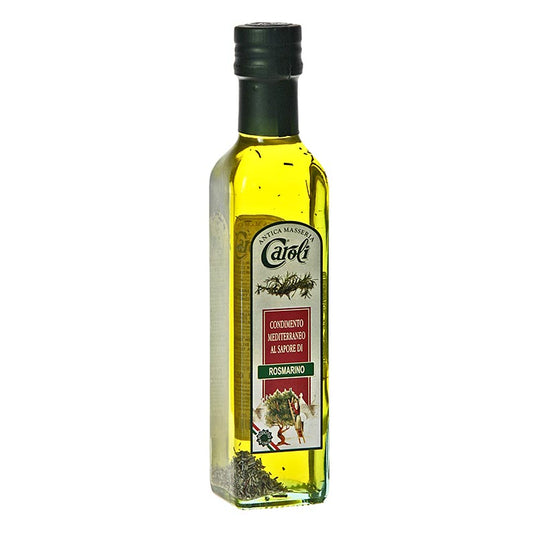 Huile d'olive Caroli aromatisée au romarin, 250 ml