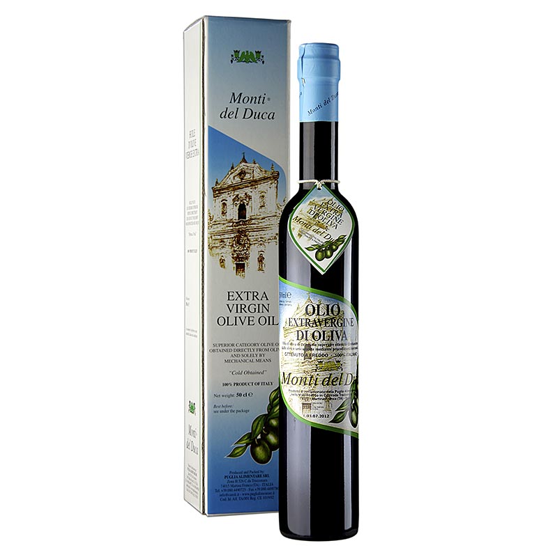 Olio d'oliva , Caroli Selezione "Monti del Duca", delicatamente fruttato, 500 ml