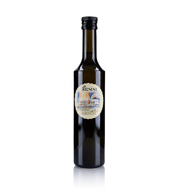Huile d'olive vierge Ursini aromatisée au citron (agrumato al Limone), 500 ml