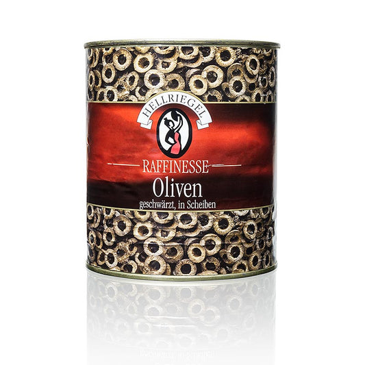Olive nere a fette, annerite, in salamoia, 2,85 kg
