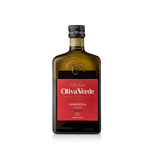 OLIS SOLE - Natives Olivenöl Extra, Oliva Verde, Arbequina, rotes Etikett, 500 ml