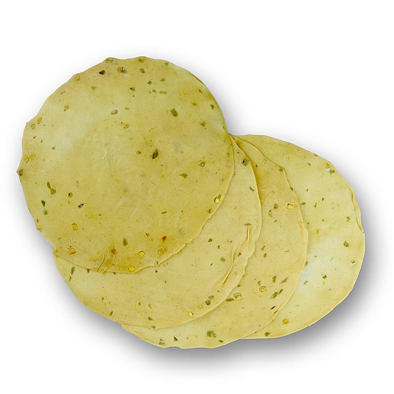 Lim - Pappadums, mit grünen Chilis gewürzt, ca. ø 18cm, 110 g, 16 St
