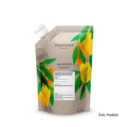 Purée de mangue Ponthier, avec sucre, 1 kg