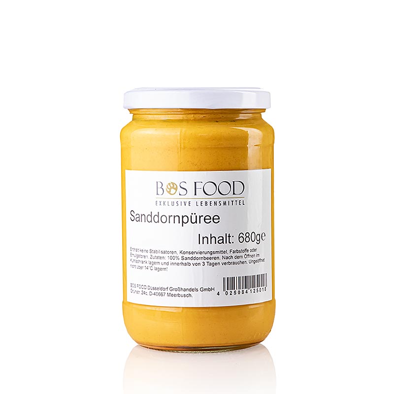 Purea/marmellata - Olivello spinoso, finemente filtrato, 680 g