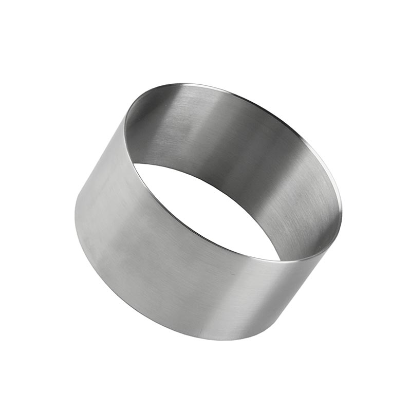 Edelstahlring-Ausstecher, glatt, ø 8cm, 4cm hoch, 1,3mm stark, 1 St