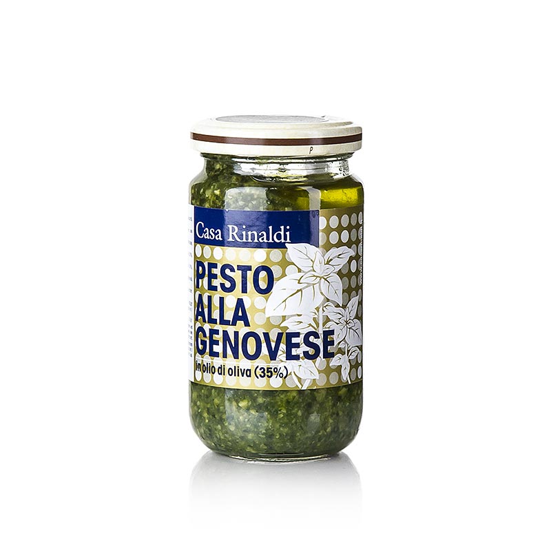 Pesto genovese, salsa al basilico con Olio d'oliva , Casa Rinaldi, 180 g