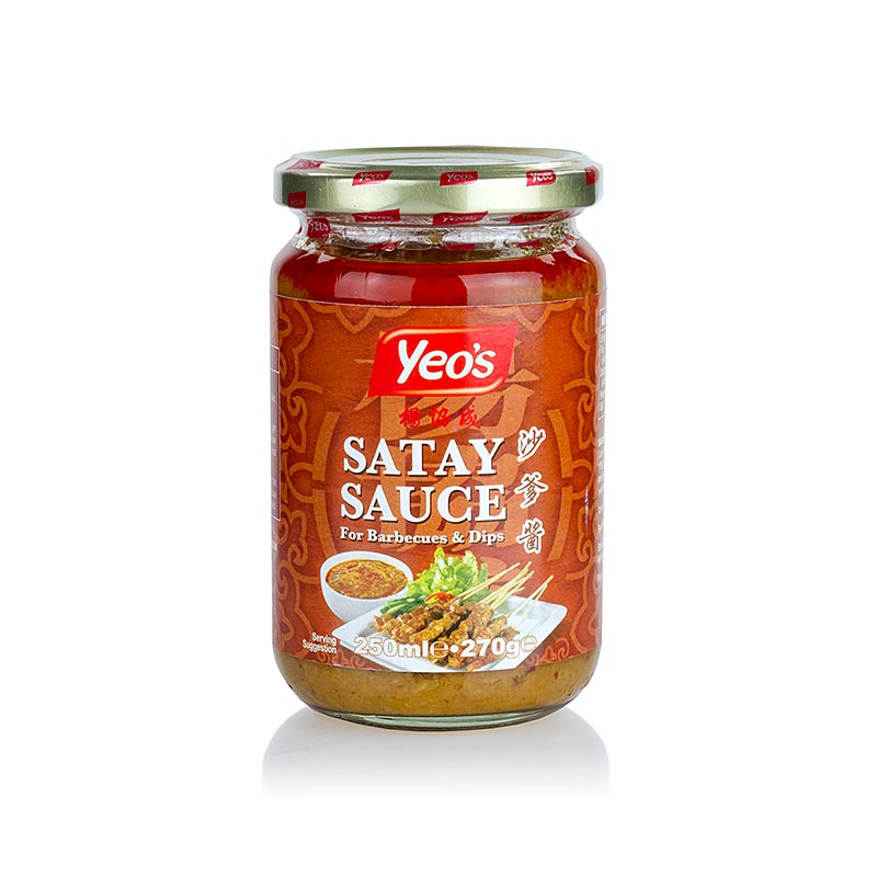 Salsa di arachidi Satay, per spiedini di sate, Yeo's, 250 ml