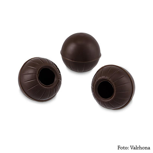 Boules creuses à la truffe, chocolat noir, ø 25mm, Valrhona, 1,3 kg, 504 pcs