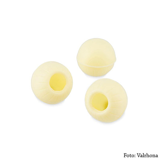 Boules creuses à la truffe, chocolat blanc, ø 25mm, Valrhona, 1,3 kg, 504 pcs