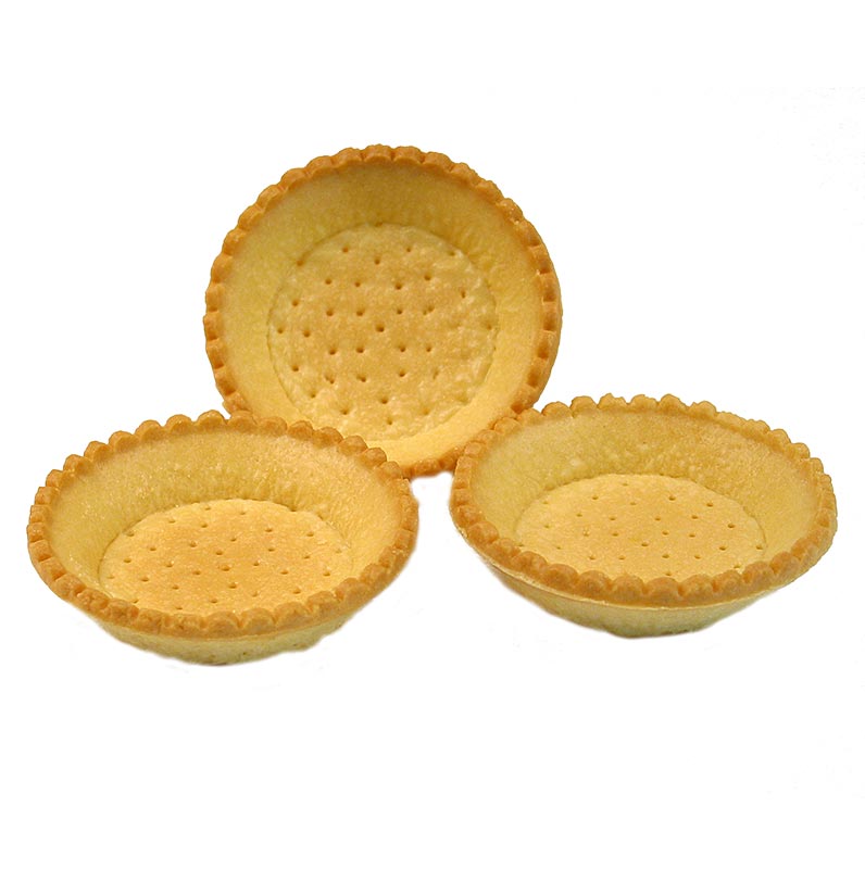 HUG - Tartellette da dessert, rotonde, ø 9 cm, H 2 cm, pasta frolla, 3,19 kg, 120 pezzi