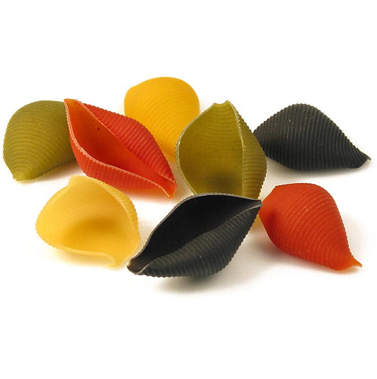 Alis - Pasta a forma di conchiglia da farcire, Conchiglioni Arleccino, 4 colori, 500 g