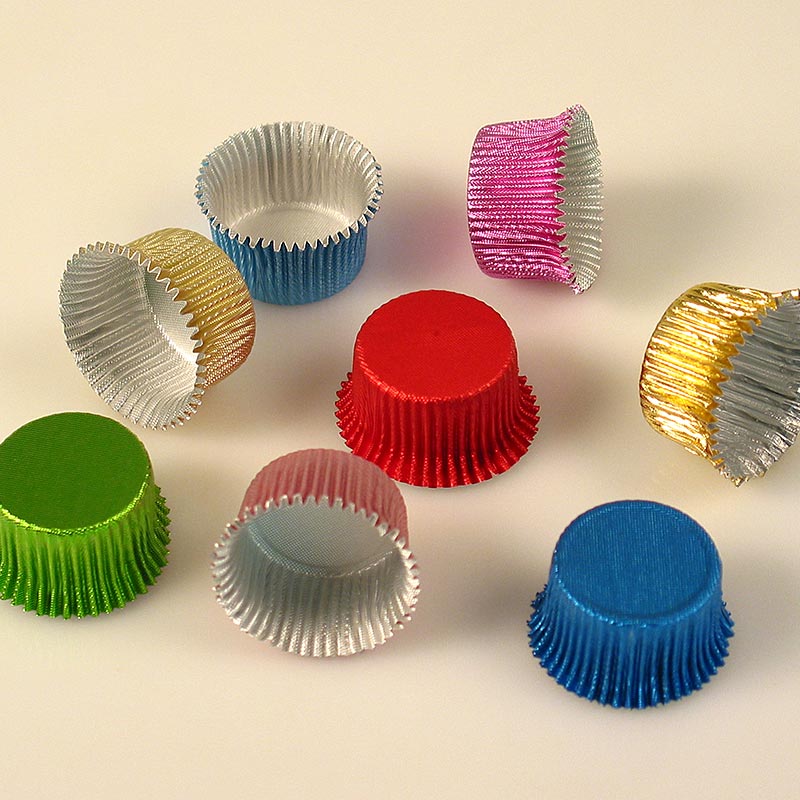 Matfer - Capsules en aluminium, multicolores, ø 24 mm, hauteur 16 mm, lot de 1 000 pièces