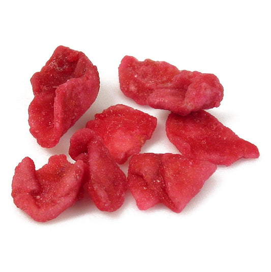 Quai Sud France - Petali di rosa veri, rossi, canditi, cristallizzati, commestibili, 1 kg