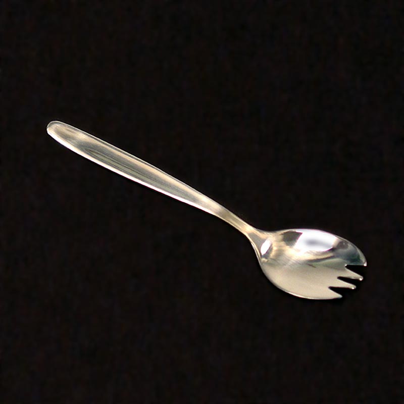 La cuillère - fourchette et cuillère en un, acier inoxydable 18/0, 11,7cm de long, 12 pcs.
