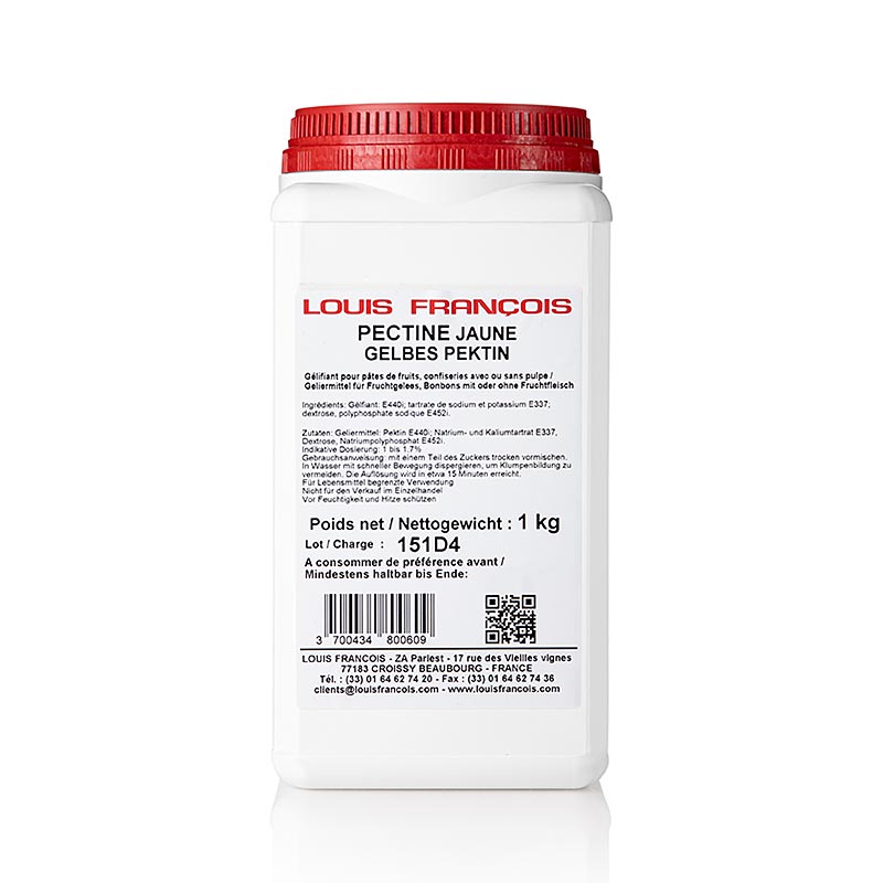 Louis Francois - Pektin - Pectine Jaune, Geliermittel für Fruchtpasten u. feste Füllungen, 1 kg