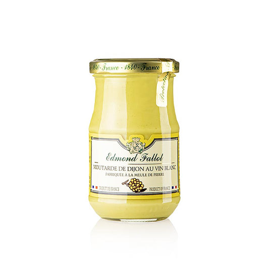 Fallot - Dijon Senf, fein, mit Weißwein, mittelscharf, 190 ml