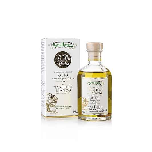 Tartuflanghe Natives Olivenöl Extra L´Oro in Cucina m. weißem Trüffel & Aroma 10
