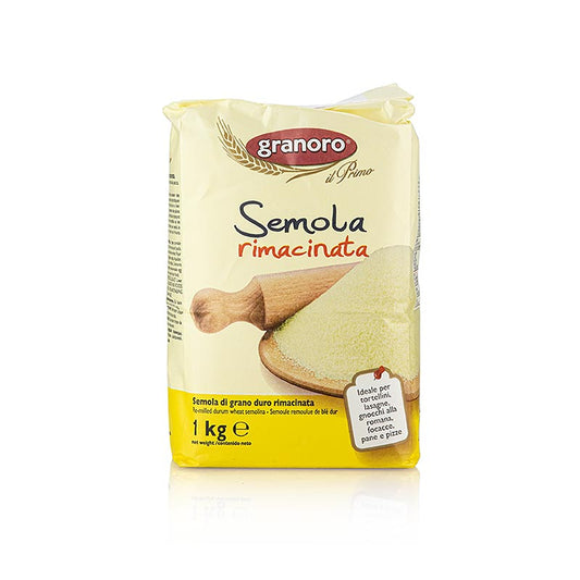 Semola di grano duro, semola rimacinata, Granoro, 1 kg