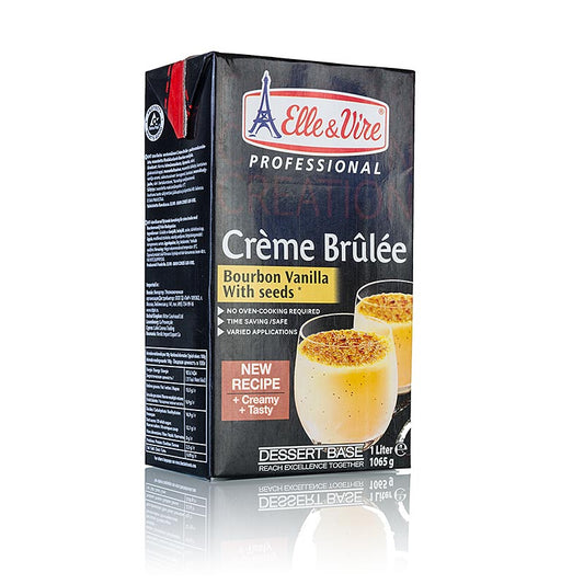 Base per dessert - Base per crème brûlée con vaniglia del Madagascar, Elle & Vire, 1 l