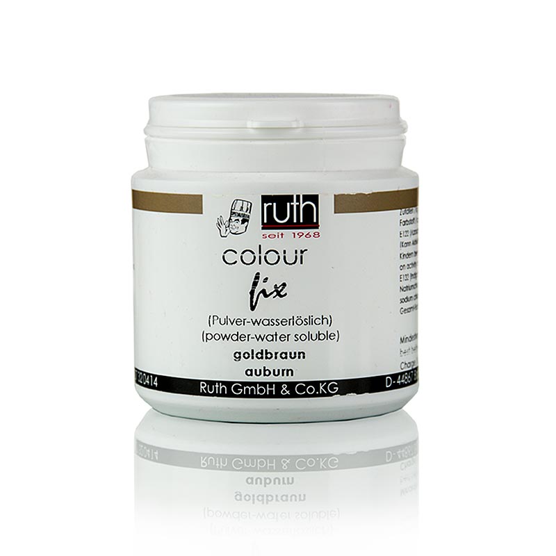 Colorante alimentare in polvere, marrone dorato, solubile in acqua, 9109, Ruth, 50 g