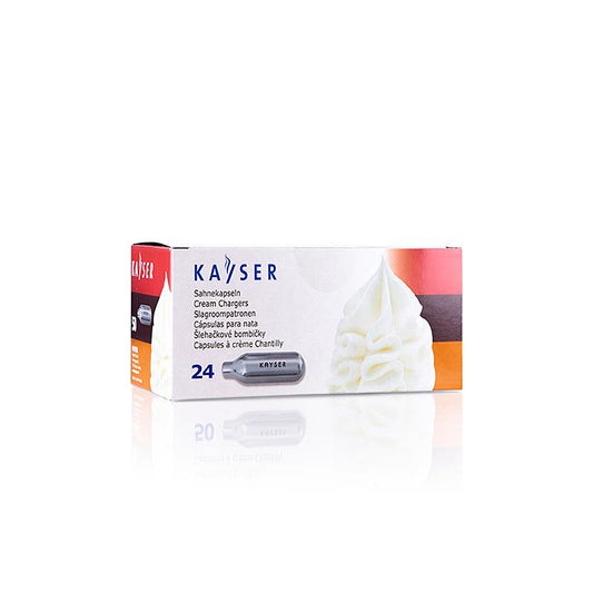 Einweg Sahnekapseln, für alle üblichen Systeme, Kayser, 24 St | Non Food / Hardware / Grillzubehör | thungourmet