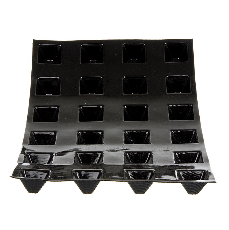 Demarle - Moule Flexipan 40 x 30 cm, 24 mini-pyramides, 35 x 35 mm, profondeur 23 mm, 15 ml, n° 2562, 1 pièce