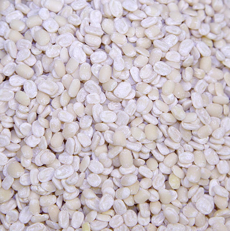 Lenticchie bianche, fagioli urid dal/urid, decorticate, dimezzate, 1 kg