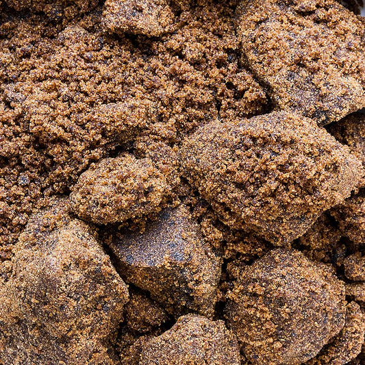 Zucchero Muscovado, scuro, zucchero di canna grezzo, aromi di caramello e malto, Mauritius, 1 kg
