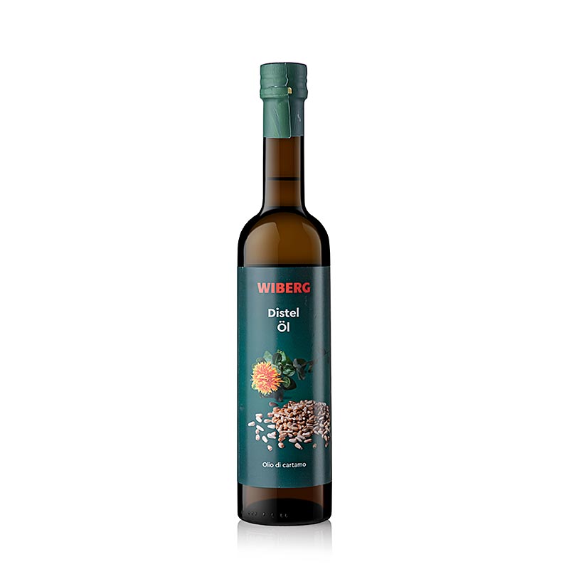 Olio di cartamo Wiberg, spremuto a freddo, da semi di cartamo, 500 ml
