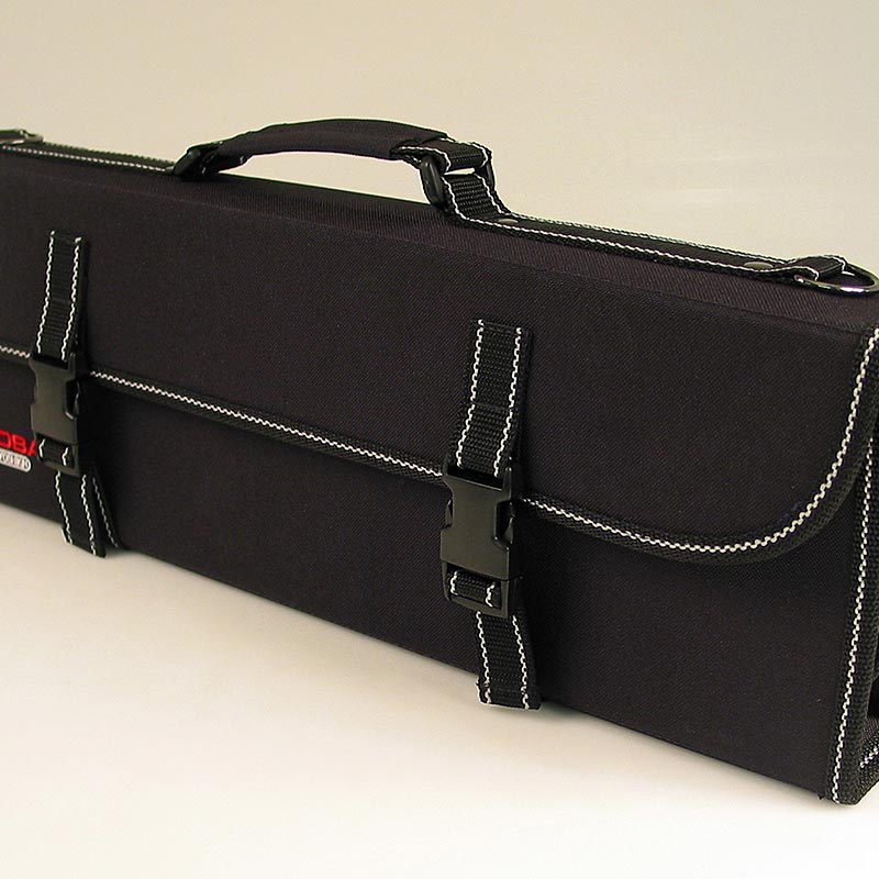 Custodia per coltelli Global G-667/16, in nylon rinforzato, per 16 coltelli Global/biglietti da visita/penne