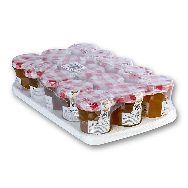 Bonne Maman - Portions-Konfitüre Pfirsich, 450 g, 15 x 30g