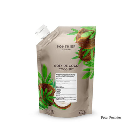 Ponthier Purea di cocco, con zucchero, 1 kg