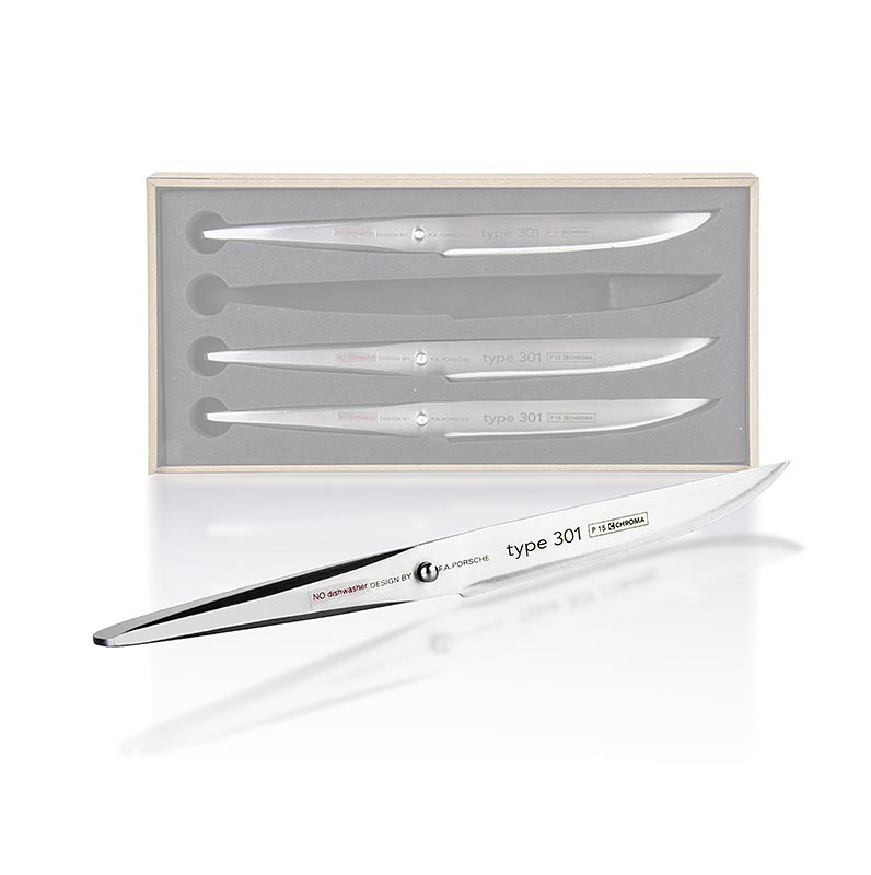 Set di coltelli da bistecca Chroma tipo 301 P-16, 4 x P-15, 4 pezzi