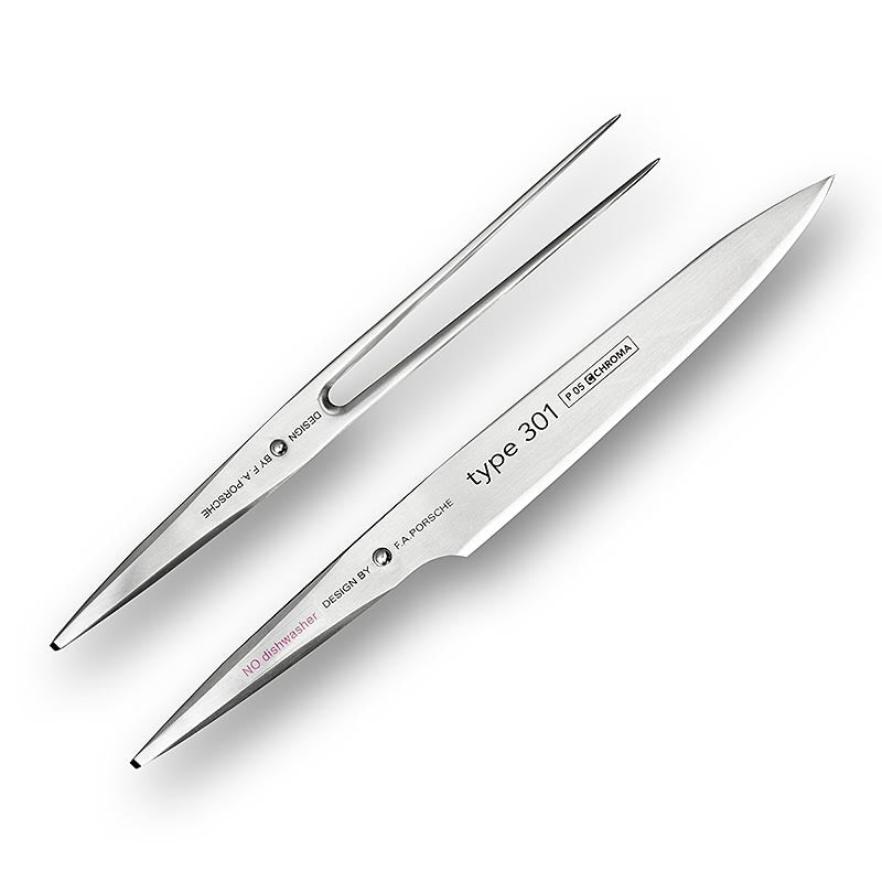 Set di coltelli da arrosto Chroma tipo 301 P-5/17 (coltello da arrosto P-5 e forchetta da arrosto P-17)