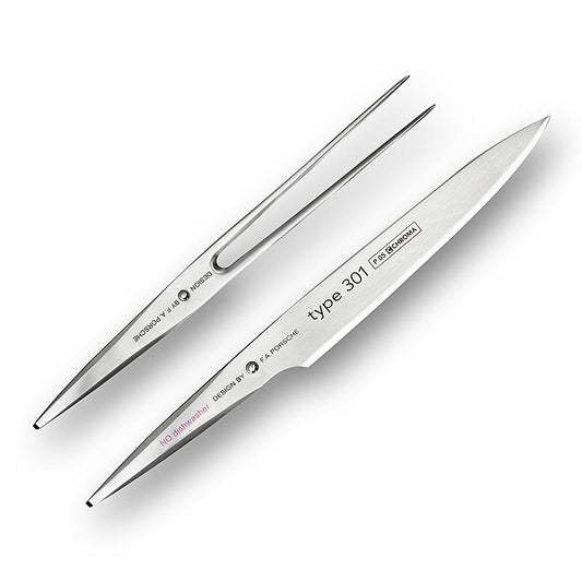 Chroma type 301 P - 5/17 Set di coltelli da arrosto (P - 5 coltelli da arrosto e P - 17 forchette da arrosto), 2 pezzi | Coltelli e accessori per coltelli | thungourmet