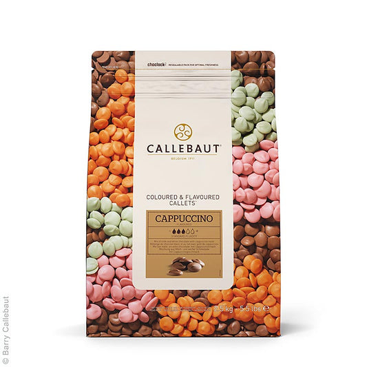 Callebaut - Pâte décorative aromatisée - Cappuccino, Callets, 2,5 kg