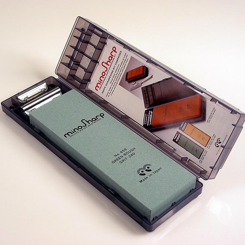 Mino Sharp, grana 240, con supporto in plastica, n. 459, 1 pz.