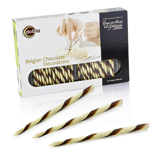 Cigares au chocolat - "Cigarillos", marbrés, 15cm de long, 700 g, 200 pcs