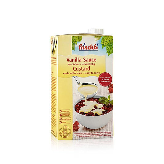 Salsa alla vaniglia, al gusto di vaniglia, utilizzabile sia calda che fredda, Fresca, 1 l | Pasticceria, dessert, sciroppi | thungourmet