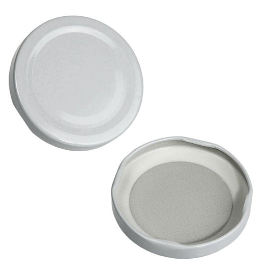 WECK - Coperchio, bianco, per barattoli rotondi ed esagonali, 63 mm, 287 ml, 1 pz.