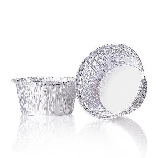Novelis Germania - Vaschette monouso in alluminio per asporto, ø 80 mm, altezza 34 mm (Alcan 46100/535336), 100 pezzi