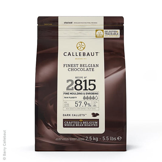 Callebaut - Cioccolato fondente Excellent, Callets, 57,9% Cacao, 2,5 kg