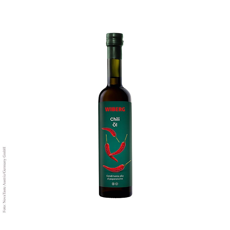 Wiberg Chiliöl, kaltgepresst, Natives Olivenöl Extra mit Chili Aroma, 500 ml