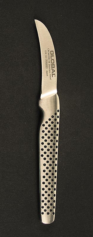 Global GSF-34 Coltellino da cucina, forgiato, ricurvo, manico lungo, 5 cm, 1 pz.